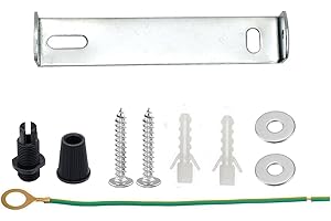 LEDSone Support de fixation de plafond de 95 mm avec accessoires pour lustre à domicile ou bureau