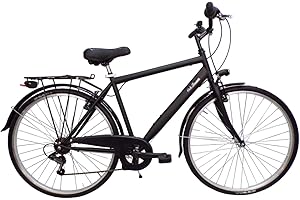 Daytona bicicletta uomo bici da passeggio city bike trekking 28 shimano 6 velocita' (nero)