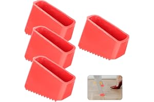 Gotetiso 4 Pezzi Piedini per Scala Tubi in Gomma Piedini Coppe Bloccaruote in Gomma per Mobili Piedini Antiscivolo per Scala Piedini in Gomma di Ricambio Cuscinetti Protettivi per Piedini Universali