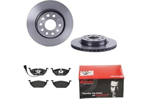 BREMBO Bremsen Set Bremsscheiben belüftet + Beläge vorne passend für VW Golf 5 1K1 Golf 6 5K1