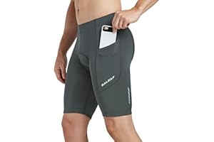 BALEAF Męskie wyściełane spodenki rowerowe wyściełane spodenki rowerowe kolarstwo szosowe MTB spodenki rowerowe z kieszeniami UPF 50+