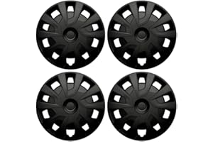 ‎AUTOPREMIUMTEILE Premium Hub Caps 15 Inch Curved in Matte Black Compatible with Motorhome Van Van Set of 4 Curved Wheel Trims Wheel Covers Wheel Covers Wheel Covers Decorative Caps Set of 4