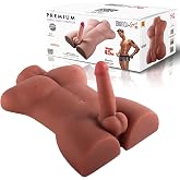 Anal Girişli 16 CM Titreşimli Yapay Penis Erkek Realistik Manken Yarım V&uuml;cut Dildo Gizli G&ouml;nderim