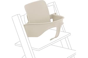 Tripp Trapp Baby Set 2 di Stokke, Vanilla White - Ideale per bambini dai 6 ai 36 mesi - Trasforma le sedie Tripp Trapp prodotte dopo maggio 2003 in un comodo seggiolone
