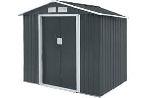 SVITA HATTORO S100 XL Abri de jardin en métal, différentes tailles, couleurs au choix (gris)