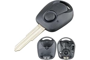 SALPIE Coque porte-clés, accessoires de rechange pour clé, télécommande de voiture, 1 bouton, compatible avec Ssangyong Actyon – SUV – Kyron – Rexton