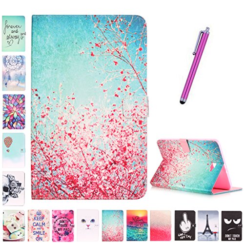 Romtronic Cute Colorful Flip Tasche PU Leder Abdeckung Stand Schutzhülle für Samsung Galaxy Tab A6 10.1 Pouces SM-T580 / SM-T585 + 1 x Schwarz Stylus (Design 10)