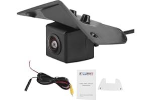 AKOZON Cámara de Vista Frontal, Monitor de Vista Frontal CCD Soporte del Logotipo del Coche IP68 a Prueba de Agua Cámara de Estacionamiento Apto para Vito Viano a B C Clase E GL SLK GLK