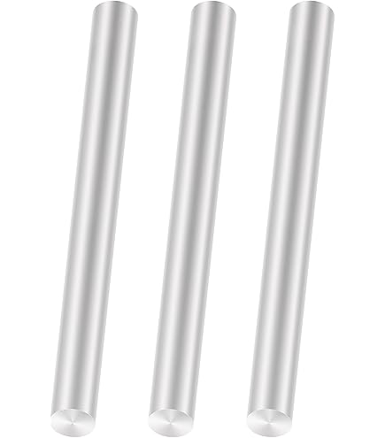 QUARKZMAN Ronde stang van aluminium, diameter 1 inch metalen stang voor draaibank van massief aluminium 6061, lengte 33 cm, voor doe-het-zelvers, 2 stuks