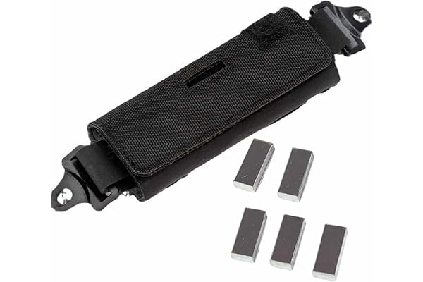 Tactical Helmet Counter Weight Pouch, Hunting Helmet Counterbalance Weight Bag Battery Pouch with 5 Counter Blocks for OPS Fa