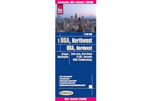 Reise Know-How Landkarte USA 01, Nordwest (1:750.000) : Washington und Oregon: world mapping project