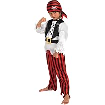Raggy Pirate Boy Costume For Kids - Large Size Fancy Dress (128cm, Age 7-8 Years) - View #2