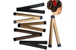 GRIDS LONDON LTD Hair Donut Bun Maker French Twist Magic Hair style Easy Snap Doughnut Styling DIY Bands (Blonde)