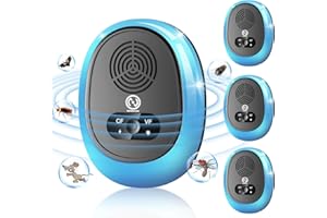 NUNEMOSK Ultrasonic Pest Repeller for Indoor Plug-In - Mice, Rats, Rodent Control for Home, Garage, Kitchen - Safe for Pets & Humans, 2025 Upgraded Technology (4 Pack)