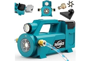 THAGBRCO Portable Self-Priming Pump for Makita 18V Li-ion Battery, Battery Operated 18V 430GPH Water Pump (Tool Only)