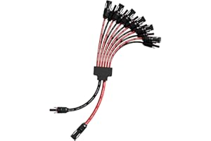 enernova Y Type Connecteur Solar, 4mm²-6mm² Y Connecteurs Câble Solaire, IP68 Étanche Câble Panneau Solaire, 30A DC1500V pour Panneaux Connectés en Parallèle