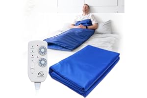 ECOSAPIENS Infrasauna Couverture de sauna infrarouge 180 x 220 cm, 2 zones, spa portable à la maison, thérapie infrarouge, détox pour le corps, fitness, anti-âge, machine de beauté, sac de sauna personnel