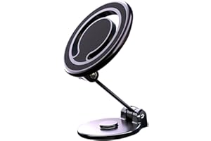 Uchwyt Samochodowy na Telefon do MagSafe przez MMOBIEL– Magnetyczny Uchwyt Samochodowy -Obrót 360° Uchwytu do Auta Deskę Rozdzielczą – Składany Uchwytu do Auta do iPhone 16/15/14/13 serii, Samsung