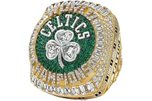 XYYYHTL 2024 Boston C-eltics Championship Ring Men's Ring Gifts for Male and Female Sports Fans Gift for Sports Lovers Comes with Wooden Display Box Basketball Championship Ring Boston C-eltics Gifts
