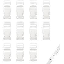 HUAZIZ Sangle Nylon 10m Avec 30 Boucles Plastique - 25mm, Pour Sac à Dos, Collier Chien, Tente Et Accessoires
