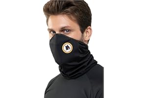 Isi med Scaldacollo termico con mascherina filtrante stessuto interno in fibra d’Argento Idrorepellente Traspirante e termoregolatore per Uomo Donna e Bambino