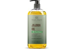 Botanic Hearth Jojoba Oil (8 fl oz) | 100% Pure Cold Pressed & Hexane Free | Ideal for Skin, Hair & Nails