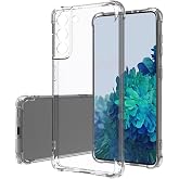 Cover Camera Protected Antishok Airbag Corner Protected Silicone Transparent Case Compatible with Samsung Galaxy S20 FE