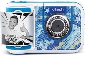 VTech - KidiZoom Print Cam Graffiti - Appareil Photo Instantané Enfant, Impression sans Encre, Selfie, Vidéo HD - Écran Couleur et Activités Créatives - Cadeau Enfant Dès 5 Ans - Contenu en Français