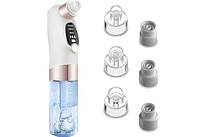 Anluomania Mitesserentferner Porenreiniger Porensauger, Blackhead Remover, Mitesser Entferner, 3 Modi & 6 Saugspitzen, Sauger Nase Akne Pickelsauger, für Jeden Hauttyp Geeignet, für Frauen und Männer
