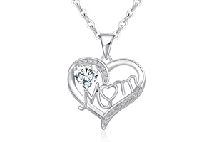 Tusuzik Collana Donna Collana Infinito 925 Argento Sterling Regolabile Collana con Bianco/Rosso 5A Cubic Zirconia，Regali di Gioielli per Mamma Moglie Fidanzata con Confezione Regalo