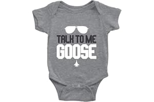 Kickass Tees Talk To Me Goose 1 Babygrow Funny Cute Top Movie Aviator Planes Gift Present
