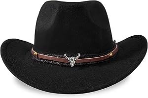 EGSHUFU Cowboy Hat Halloween Costume Cowgirl Hat for Women Men Adult Western Cow Girl Hat