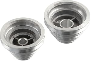 ELCHUIABY Heavy Duty Aluminum Pagoda Pulley Wheel 14-22mm 5-Step Variable Speed Transmission for Benchtop Drill Press V-Belt(2pcs set)