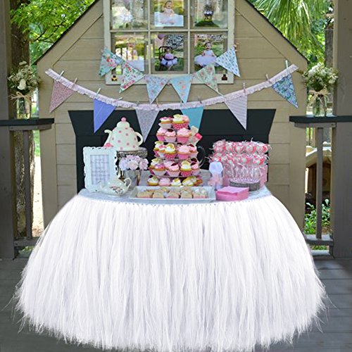 Aytai Tüll-Tischrock, Tisch-Tutu, für Hochzeitsfeiern, Babypartys, Geburtstage, Prinzessinnenfeiern - 7