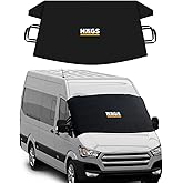 Haegs Ice and Anti-Snow Vehicle Windshield Cover Tarpaulin | Heavy Duty 600D Oxford Fabric | Cars, SUVs, Pickup Trucks I