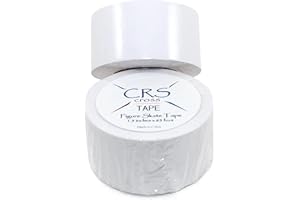 CRS Cross Figure Skating Tape - (1.5" Wide) Protects Leather Figure Skating Boots Without The Need For Polishing, Skate Laces Stay Tied And Tight Skate Tape