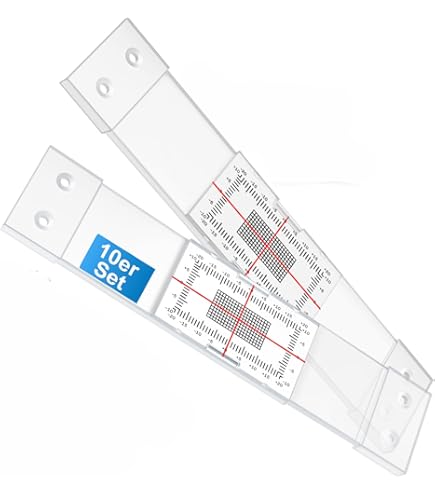 Righello Misura Crepe – Portatile, Per Monitoraggio Fessure Su Muri, Stabile E Di Precisione