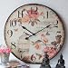 Produktbild Charmante Landhaus Wanduhr, Uhr, Shabby, French Chic, XXL,60cm,groß,ROSE,vintage