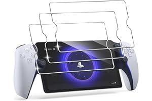 Heioloo [3 Piezas Cristal Templado para Sony PS5 PlayStation Portal Protector de Pantalla Película Protectora Vidrio Templado para PS Portal, Sin Burbujas, Dureza 9H, Resistente a Arañazos