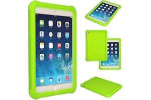 TECHGEAR Coque Bumper pour iPad Mini (Mini 3, Mini 2 & Mini) Coque de Protection Caoutchouc Résistante aux Chocs avec Bords et Coins Renforcés + Film de Protection [Vert]