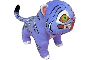 HGWOPGASD Kpop Demon Hunters Kpop Demon Hunters Peluche Tigre Violet, Raton Laveur Mignon et Original, Cadeau Créatif pour Enfants