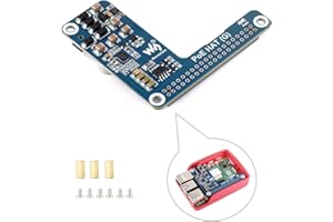 coolwell Do Raspberry Pi 5 PoE HAT Power Over Ethernet HAT (G) 5V 5A Output Supports 802.3af/at Network Standard Fits Raspberry Pi 5 Official Case