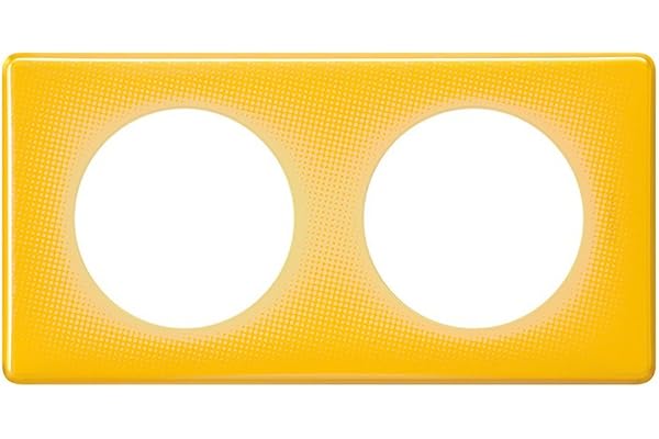 Legrand LEG98868 Céliane2 Plaque avec 2 postes Jaune Today