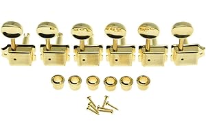 KAISH Gold Split Post Vintage Guitar Tuning Keys Tuners Machine Heads for Strat/Tele Korea Made