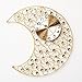 Produktbild RFVBNM Moon Crystal Diamond Kunst Wohnzimmer Uhr mute Uhr B/55*60cm