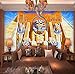 Produktbild Wandbild Tapete 3D Klassische Kunst Ölgemälde Antike Ägyptische Pharao Große Wandbilder Wohnzimmer Sofa Tv Fotowandpapier 3D, 380X260 Cm (149,61X102,36 In)