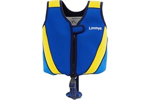 Limmys Premium Kids Swim Vest - Toddler Swim Jacket and Buoyancy Swimming Aid - Modern Design Swimming Vest for Boys, Girls and Babies - Drawstring Bag Included
