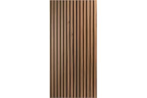 Art3d 4 Wood Slat Acoustic Panels for Wall and Ceiling - 3D Fluted Sound Absorbing Panel with Wood Finish - Walnut Covering 2.88㎡