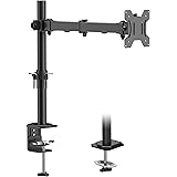 BONTEC Support Ecran PC Support Moniteur pour Écrans LCD LED de 13 à 32 Pouces, Bras de Moniteur à Rotation Pivotante et Incl