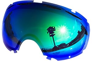 ZERO TECH BASE Compatible Replacement Lens for Oakley Canopy Snow Goggles Mirror type